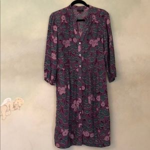 Sax Fifth Avenue silk dress long sleeve dress